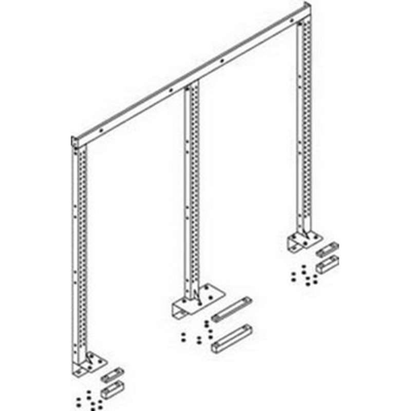 MTS-I Quick Ship Vertical Upright Structure 3-Post 72"L, EZE Blue